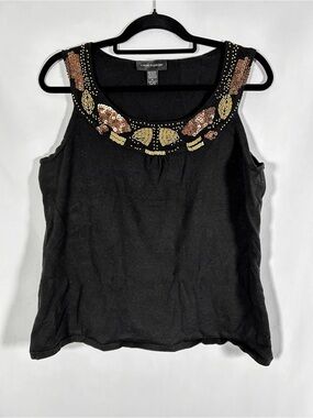 Cable & Gauge Sequin Beaded Tank Top